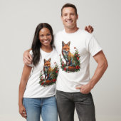 Mystical Fox Tropical Temple Landscape Wildlife T-shirt (Unisex)