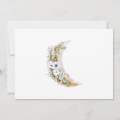 mystical full moon bohemian roze Weddenschap Kaart (Achterkant)