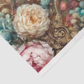 Mystical Garden Hummingbird & Rose Decoupage  Tissuepapier (Detail)