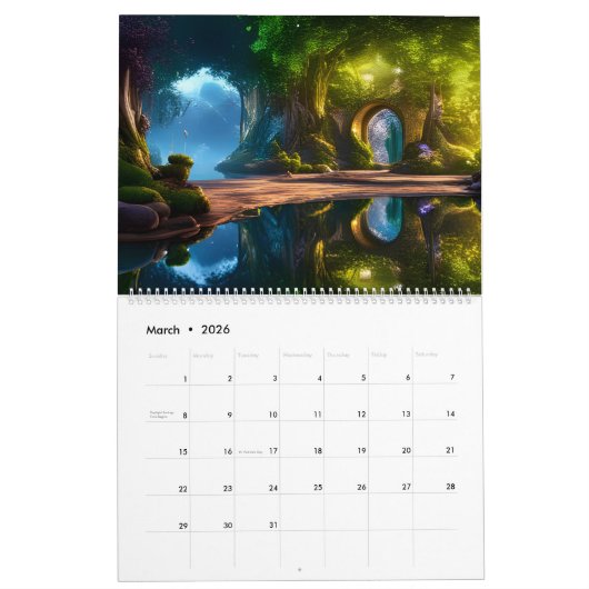 Mystical Gardens door E.J. Gold Kalender (Mar 2026)