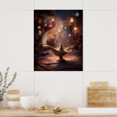 Mystical Genie Lamp Poster (Keuken)