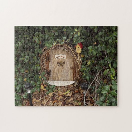 Mystical Gnome Garden door Puzzle Legpuzzel (Horizontaal)