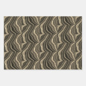 Mystical Gold Black Stars Marble All Occasion Inpakpapier Vel (Voorkant 3)