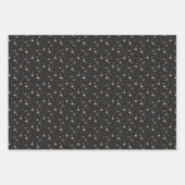 Mystical Gold Black Stars Marble All Occasion Inpakpapier Vel (Voorkant 2)