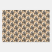 Mystical Gold Black Stars Marble All Occasion Inpakpapier Vel (Voorkant)