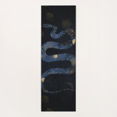 Mystical Gold Blue Serpent Galaxy Design Yogamat (Achterkant)
