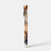 Mystical Golden Wolf iPhone 15 Pro Case iPhone Hoesje (Linkerkant)