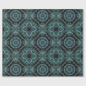 Mystical Grand Royal Julian Fractal Mandala Art Cadeaupapier (Vlak)