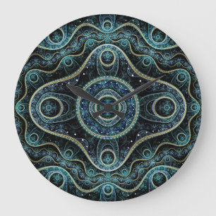 Mystical Grand Royal Julian Fractal Mandala Art Grote Klok