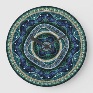 Mystical Grand Royal Julian Fractal Mandala Art Grote Klok