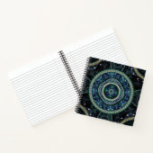 Mystical Grand Royal Julian Fractal Mandala Art Notitieboek (Binnen)