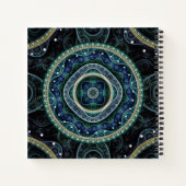 Mystical Grand Royal Julian Fractal Mandala Art Notitieboek (Achterkant)