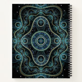 Mystical Grand Royal Julian Fractal Mandala Art Notitieboek (Achterkant)