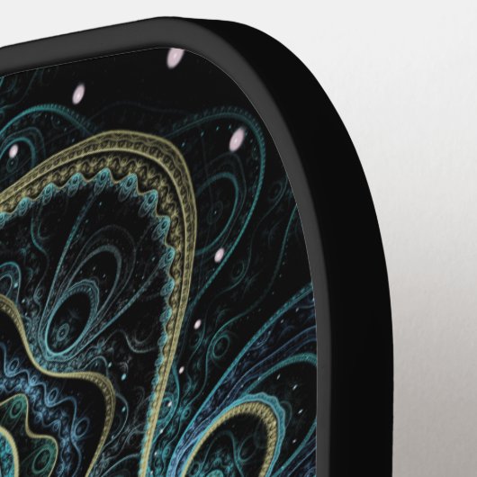 Mystical Grand Royal Julian Fractal Mandala Art Pickleball Paddle (Links Detail)