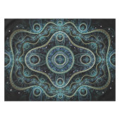 Mystical Grand Royal Julian Fractal Mandala Art Tafelkleed (Voorkant (Horizontaal))