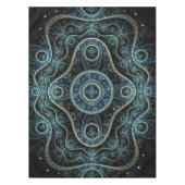 Mystical Grand Royal Julian Fractal Mandala Art Tafelkleed (Voorkant)