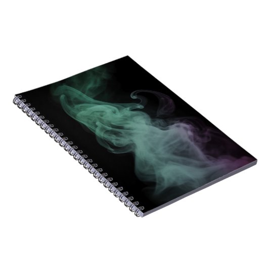 Mystical Green Smoke Abstract Art Notebook Notitieboek (Rechterzijde)