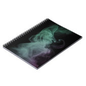 Mystical Green Smoke Abstract Art Notebook Notitieboek (Linkerzijde)