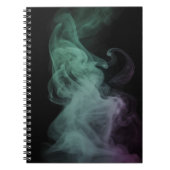 Mystical Green Smoke Abstract Art Notebook Notitieboek (Voorkant)