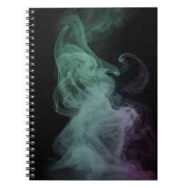 Mystical Green Smoke Abstract Art Notebook Notitieboek