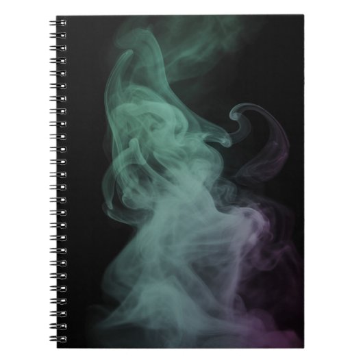 Mystical Green Smoke Abstract Art Notebook Notitieboek (Voorkant)