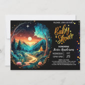 Mystical Grove Enchanted Adventure Baby shower Kaart (Voorkant)