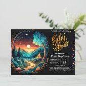 Mystical Grove Enchanted Adventure Baby shower Kaart (Staand voorkant)