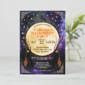 Mystical Halloween Party Invitation Kaart (Staand voorkant)