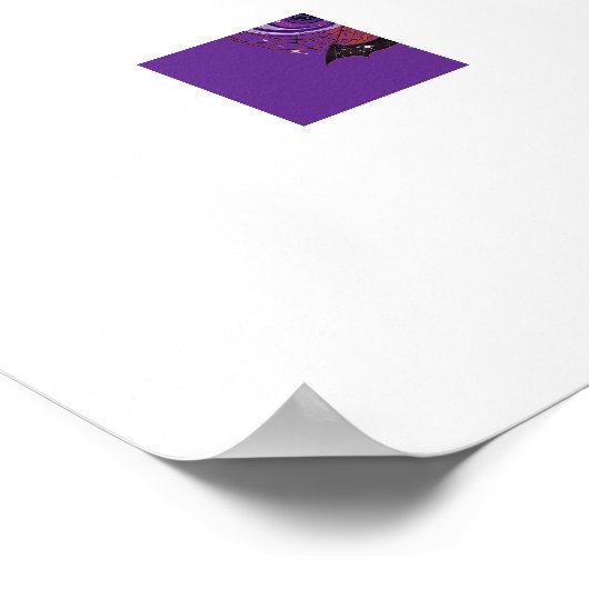 Mystical Halloween Witch and Pumpkin Poster (Hoek)