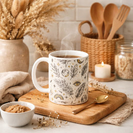 Mystical Hemel Maan Sterren Patroon Koffiemok