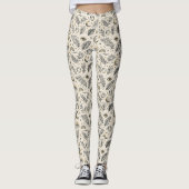 Mystical Hemelse Maan Sterren Patroon Leggings (Voorkant)