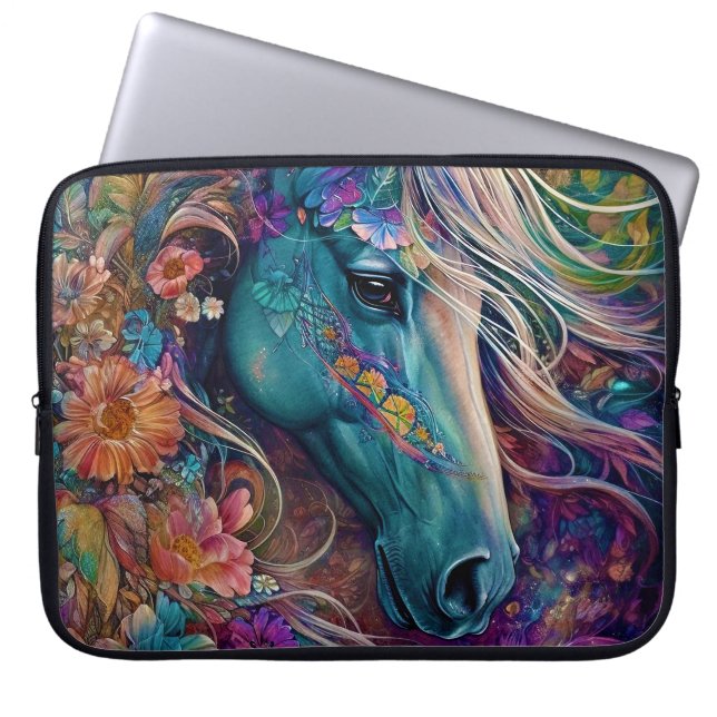 Mystical Horse Laptop Sleeve (Voorkant)