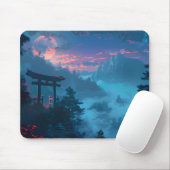 Mystical Japanese Torii Gate Mouse Pad Muismat (Met muis)