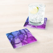 Mystical Layer of Plum Glazen Onderzetter (Schuin)