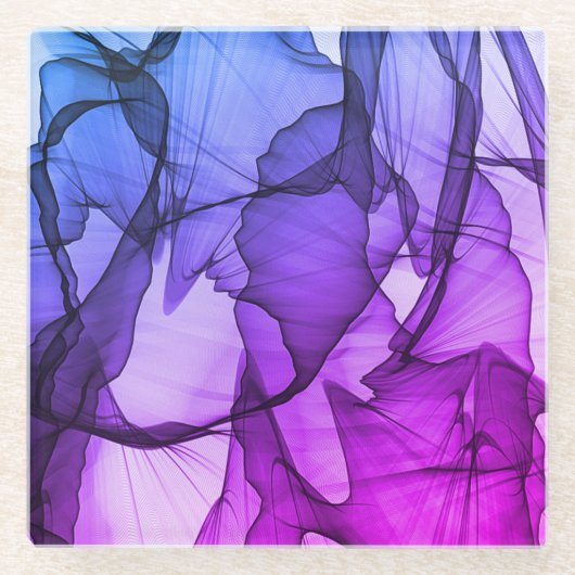 Mystical Layer of Plum Glazen Onderzetter (Voorkant)