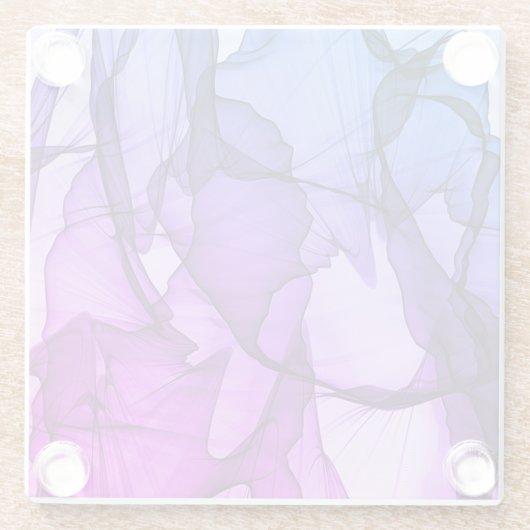 Mystical Layer of Plum Glazen Onderzetter (Achterkant)