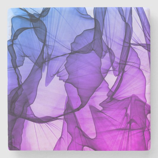 Mystical Layer of Plum Stenen Onderzetter (Voorkant)