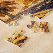 Mystical Leo Zodiac in Fiery Fantasy Scene Legpuzzel (Zijkant)