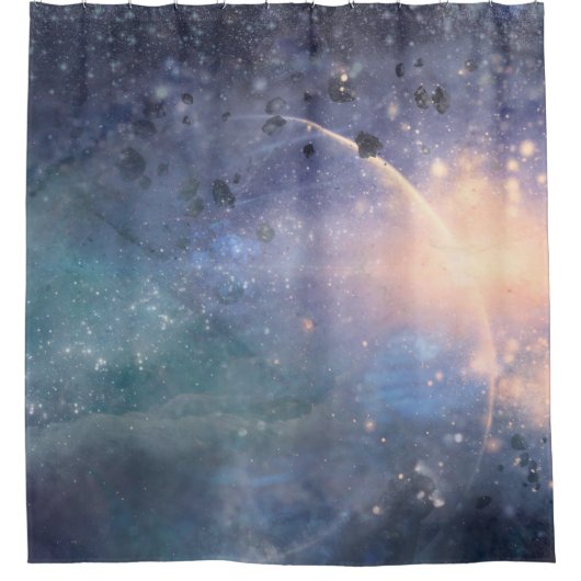 Mystical Lights Universe Celestial Dreamweaver Douchegordijn (Voorkant)