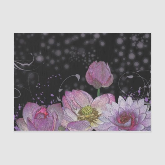 Mystical lotus 10lb-papier, wit tissuepapier (Voorkant)