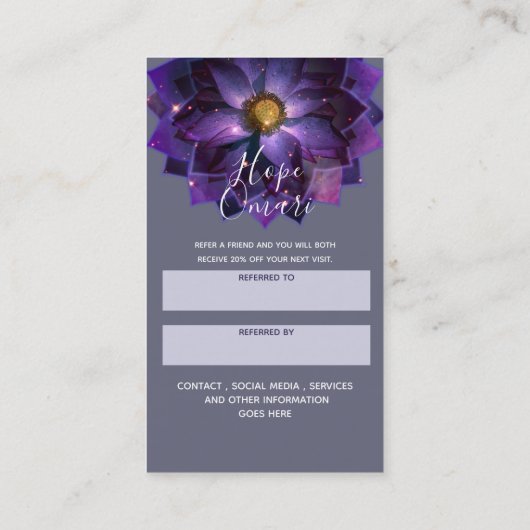 Mystical Lotus Flower Mandala | New age Verwijzing (Achterkant)