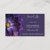Mystical Lotus Flower Mandala | NEW AGE Visitekaartje (Achterkant)