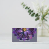 Mystical Lotus Flower Mandala | NEW AGE Visitekaartje (Staand voorkant)