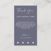 Mystical Lotus flower Mandala Zorginstructies Visitekaartje (Voorkant)