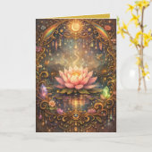 Mystical Lotus Magickal Night Kaart (Gele Bloem)