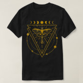 Mystical Luna Moth with Moon Phases & Celestial Ob T-shirt (Design voorkant)