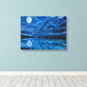 Mystical Lunar Midnight Canvas Afdruk (Insitu (Houten vloer))