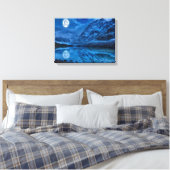 Mystical Lunar Midnight Canvas Afdruk (Insitu (Slaapkamer))