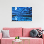 Mystical Lunar Midnight Canvas Afdruk (Insitu (Woonkamer))