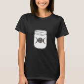 Mystical Magic Moons Triple Goddess Mason Jar T-shirt (Voorkant)